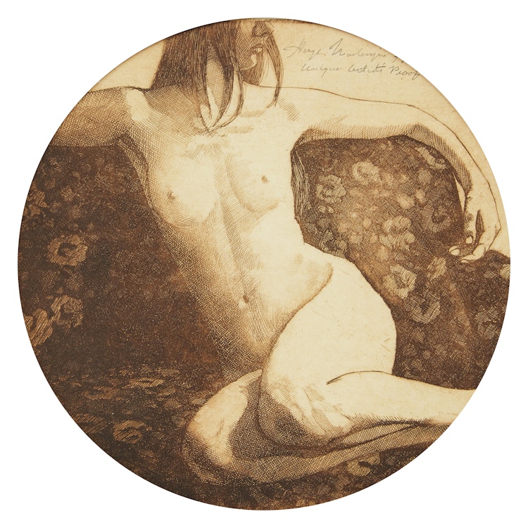Artwork by Hugh Seaforth Mackenzie, Untitled (Nude); Untitled (Typewriter)