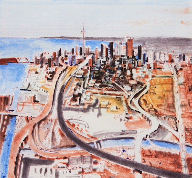 Artwork by John Hartman, Toronto from the Don River