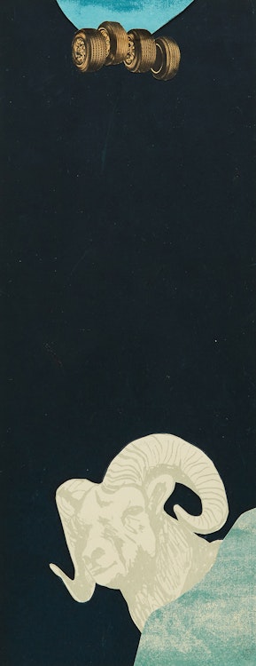 Artwork by Charles Pachter, Lookout (Untitled Goat and Tires)