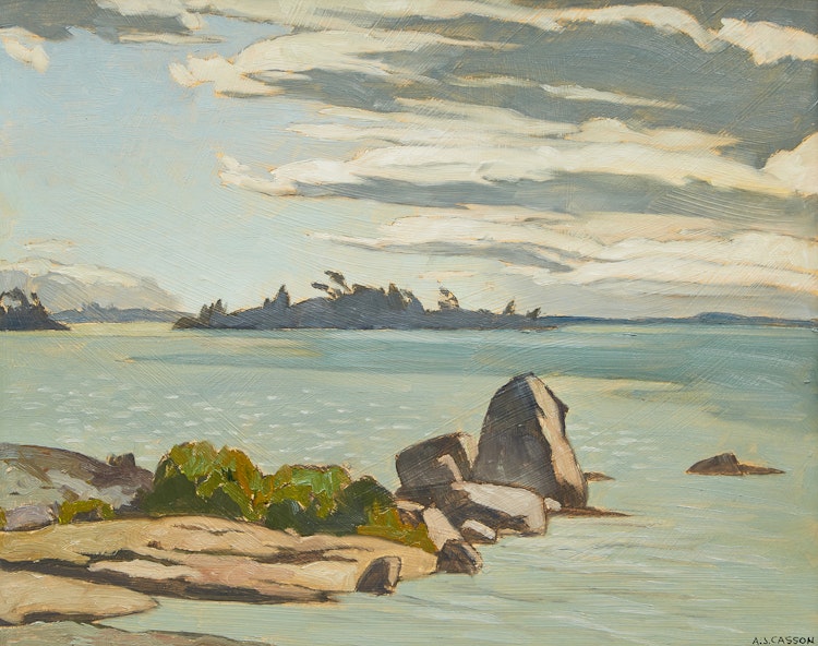 Artwork by Alfred Joseph Casson, Georgian Bay