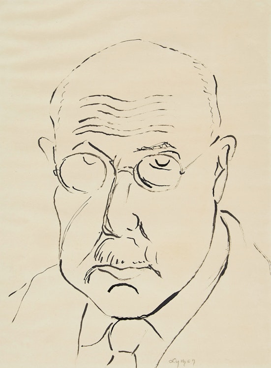 Artwork by John Goodwin Lyman, Self Portrait