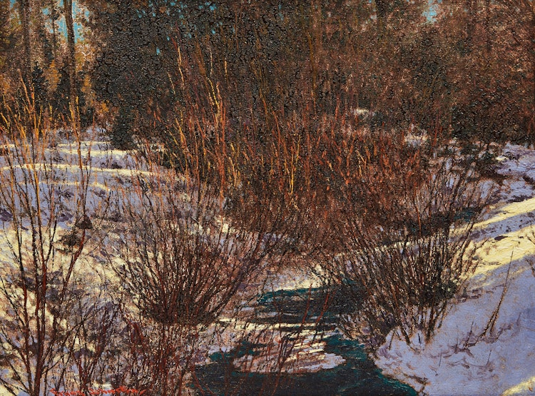 Artwork by Frank Hans Johnston, The Valley Stream