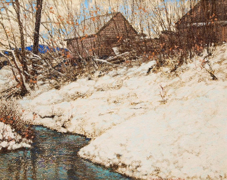 Artwork by Frank Hans Johnston,  April Snow