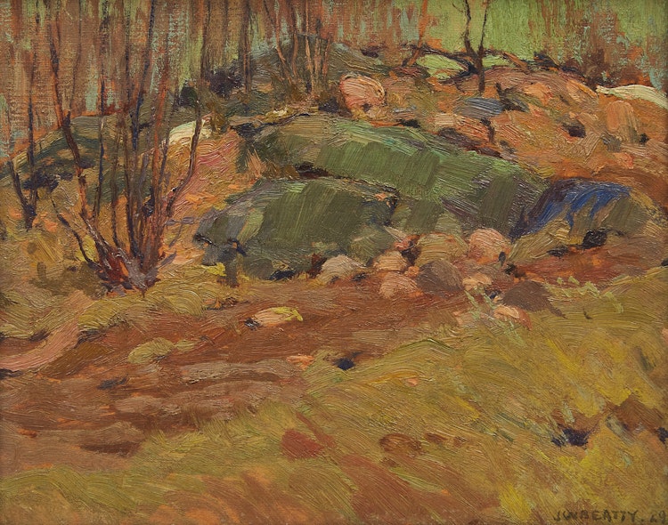 Artwork by John William Beatty, Spring Landscape