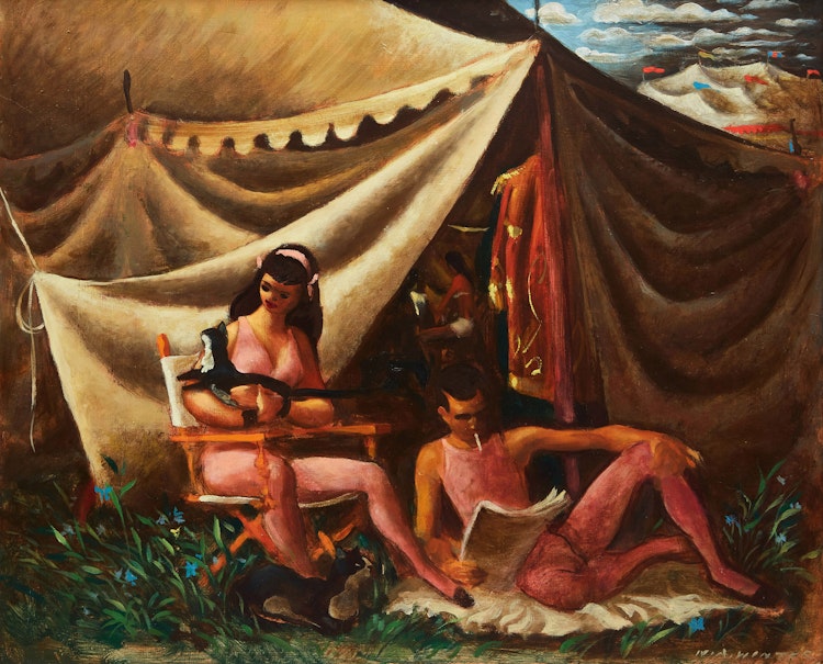 Artwork by William Arthur Winter, Breaktime