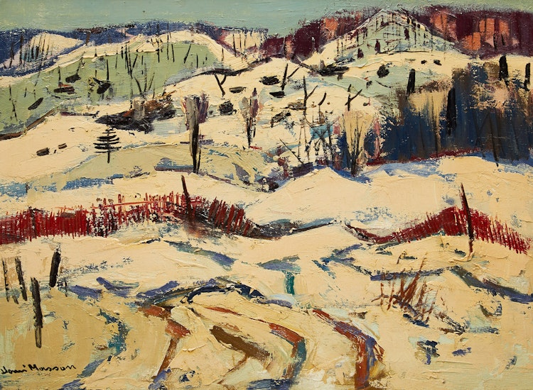 Artwork by Henri Leopold Masson,  Hiver, Vallée de la Gatineau