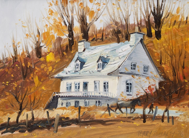 Artwork by Terry Tomalty, Landscape with House