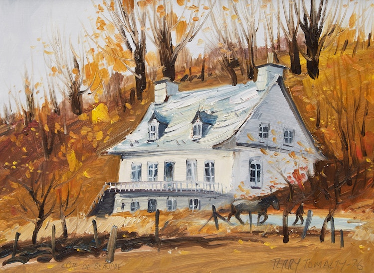 Artwork by Terry Tomalty,  Landscape with House