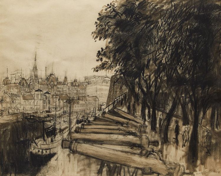 Artwork by Molly Lamb Bobak, Akershus, Oslo