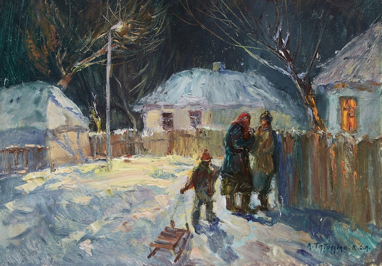 Artwork by Armand Tatossian, Untitled (Winter Evening)