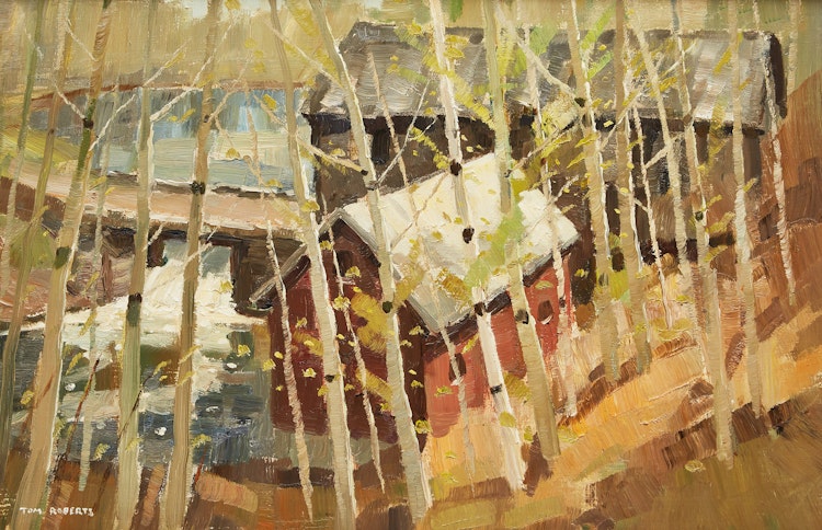 Artwork by Thomas Keith Roberts,  Epeonga Mill in Spring