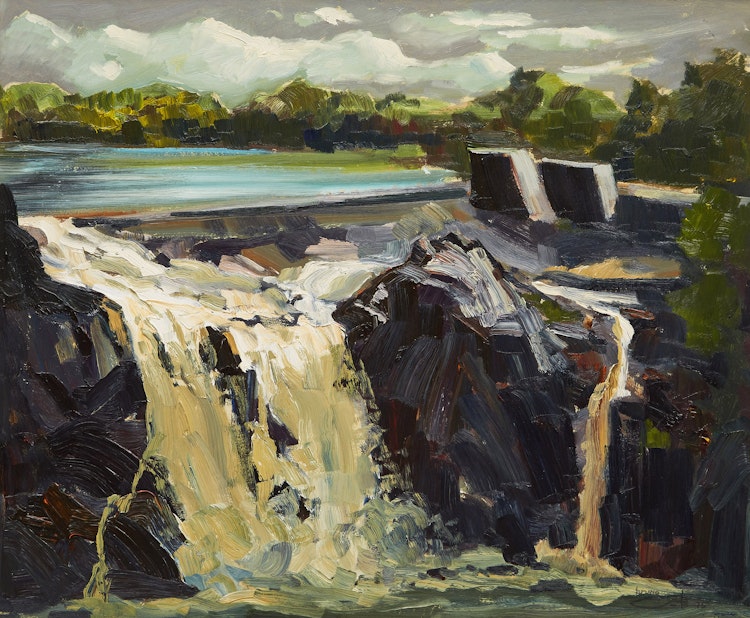 Artwork by Bruno Côté,  Chutes de Chaingy