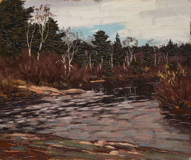 Artwork by George Thomson,  A Quiet Pond 