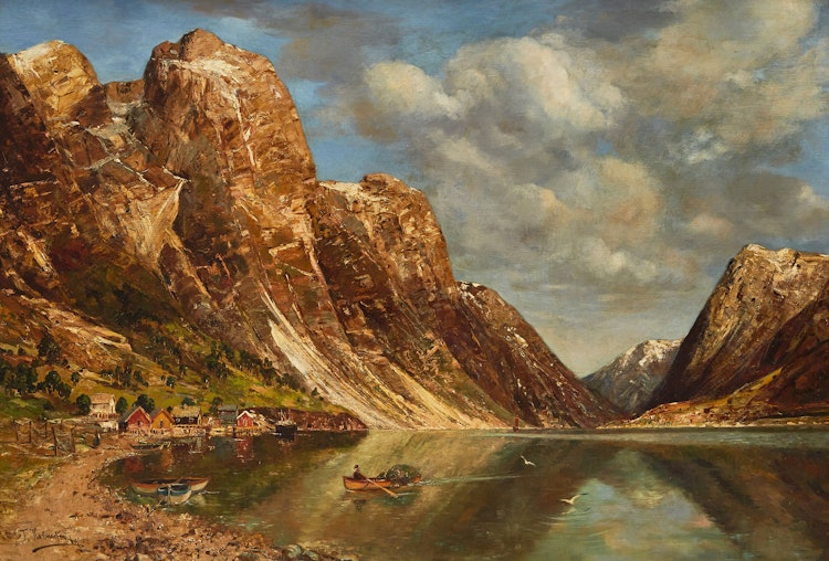 Artwork by Johann Holmstedt, Fjord, Norway