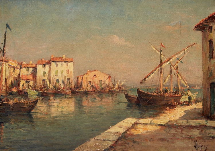 Artwork by Charles Malfroy,  Provence (Les Martigues)