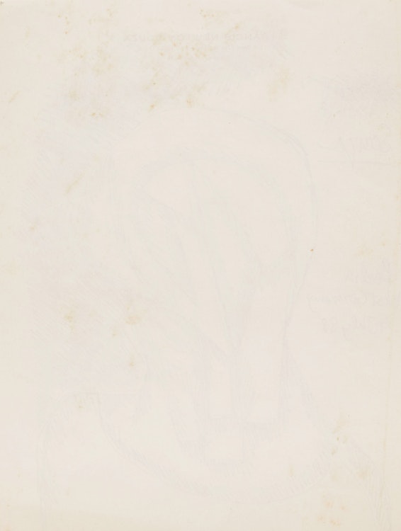 Artwork by Francis Newton Souza,  Untitled (Three-Quarter Length Portrait Head)