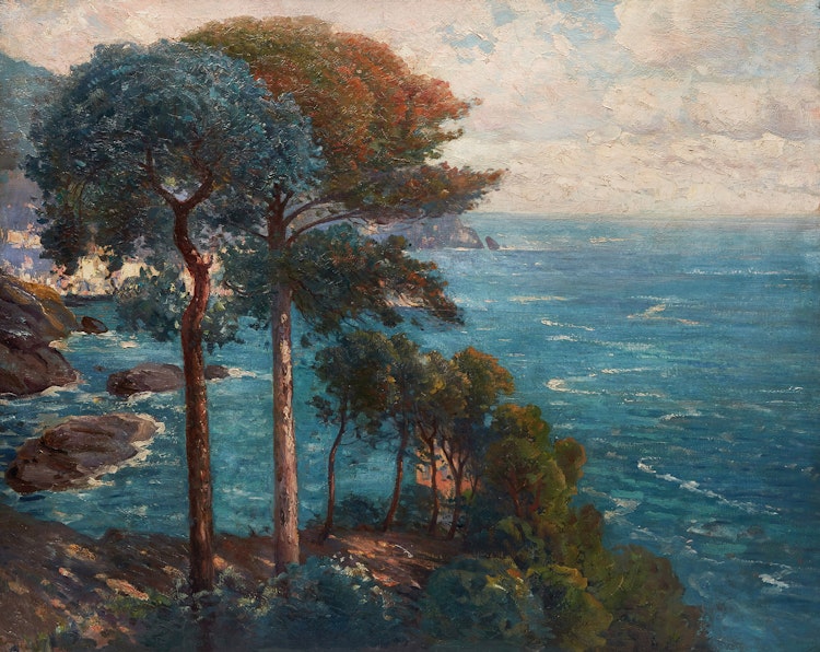 Artwork by Edmond Louyot, Pinen Hang (Pine Slope)