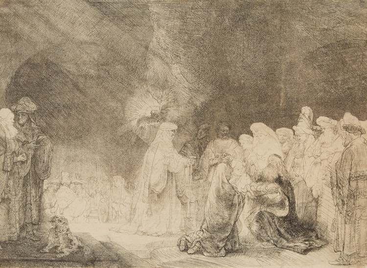 Artwork by Rembrandt Harmenszoon Van Rijn,  The Presentation in the Temple