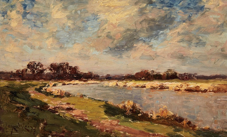 Artwork by Jose Weiss, On the River Arun, Sussex