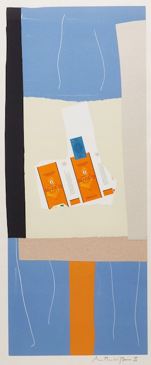 Artwork by Robert Motherwell, Harvest, with Orange Stripe, from Summer Light Series (Belknap 127)