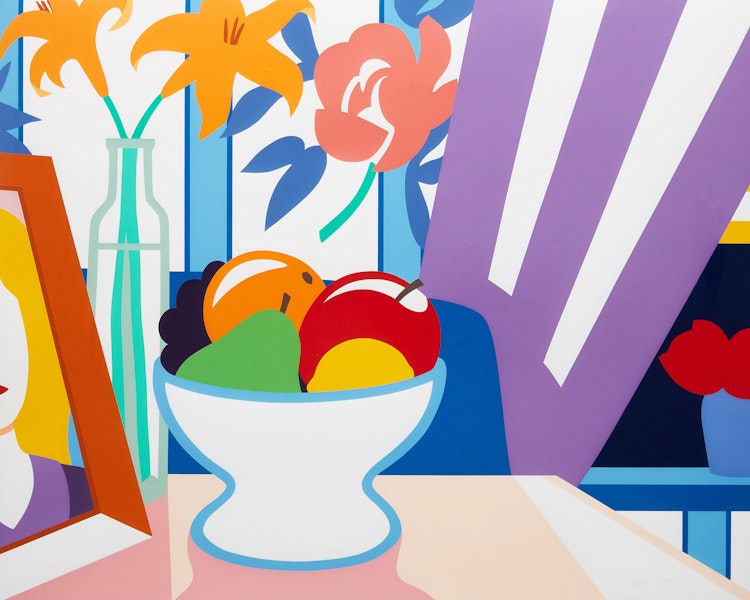 Artwork by Tom Wesselmann, Still Life with Lilies and Mixed Fruit