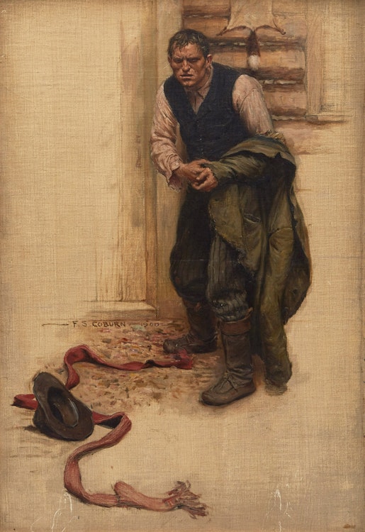 Artwork by Frederick Simpson Coburn, Johnnie Courteau (The Fighter)
