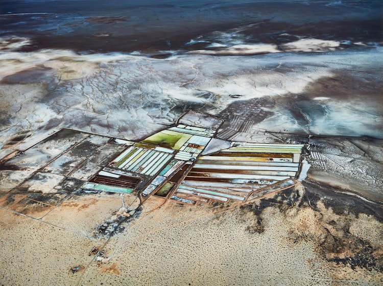 Artwork by Edward Burtynsky,  Colorado River Delta #15, Salinas, Baja, Mexico, 2012 