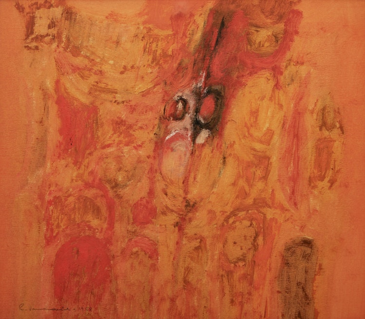 Artwork by Robert Varvarande, Abstraction in Red