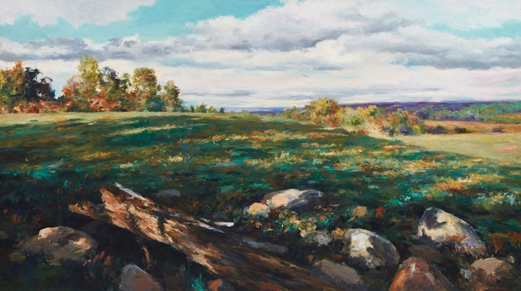 Artwork by Douglas Edwards, Cow Pasture