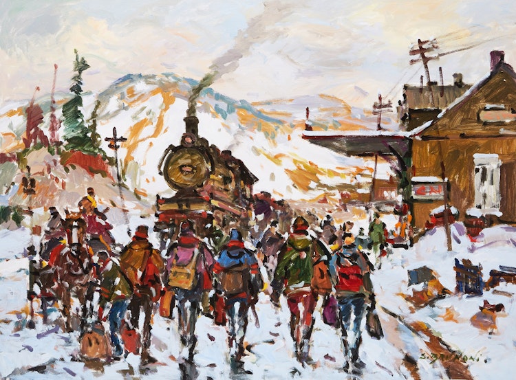 Artwork by Serge Brunoni, Le Voyage promet