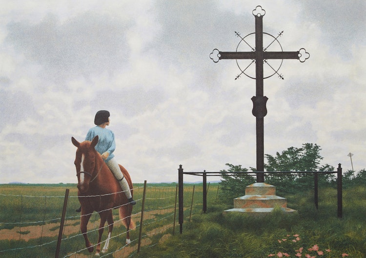 Artwork by David Alexander Colville, French Cross