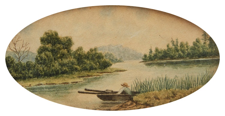 Artwork by John Herbert Caddy, On the Spanish River, Algoma