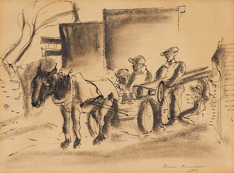 Artwork by Henri Leopold Masson, Untitled (Horse and Buggy )
