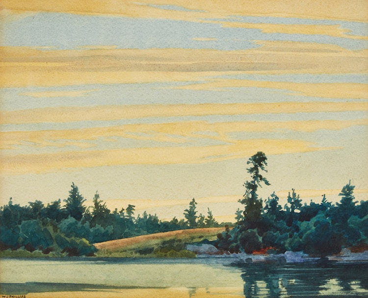 Artwork by Walter Joseph Phillips, Lake of the Woods