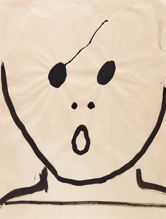 Artwork by John Scott, Mars; Portrait of James Joyce