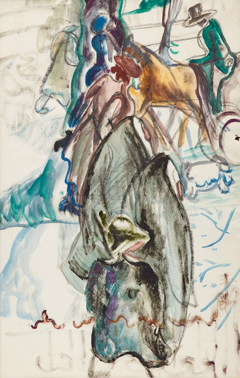 Artwork by Pegi Nicol MacLeod,  Nuns Crossing the Street