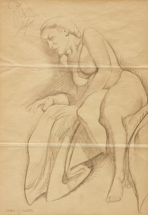 Artwork by John Ford Clymer, Nude Figure