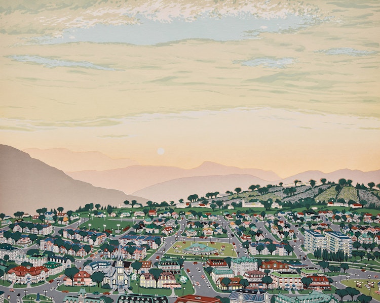 Artwork by Louise Dandurand, City Scenes