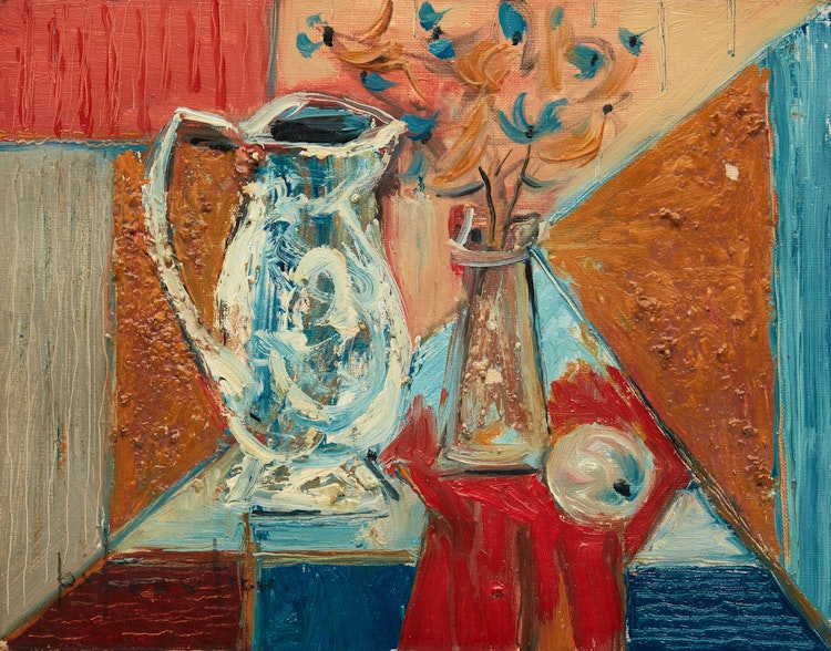 Artwork by Paul-Vanier Beaulieu, Still Life with Jug and Flowers