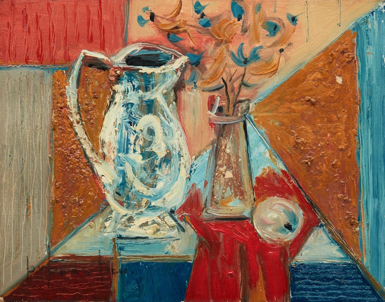 Artwork by Paul-Vanier Beaulieu,  Still Life with Jug and Flowers