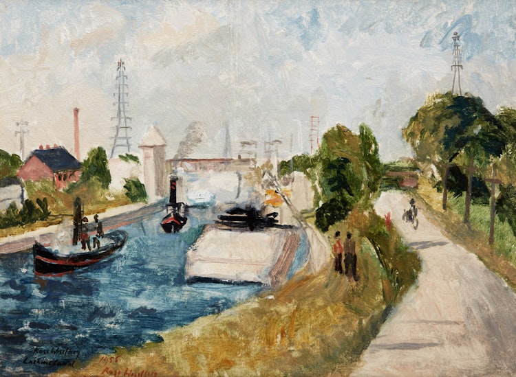 Artwork by Rose Wiselberg,  Lachine Canal