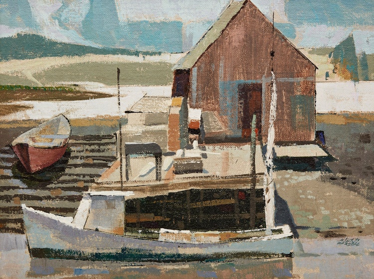 Artwork by Hilton MacDonald Hassell,  Eastern Passage, Nova Scotia