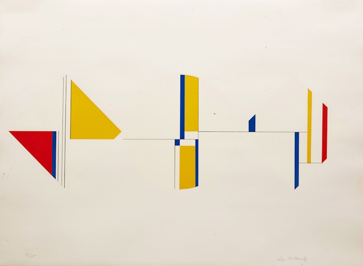 Artwork by Ilya Bolotowsky, Untitled (Yellow, Blue, Red)