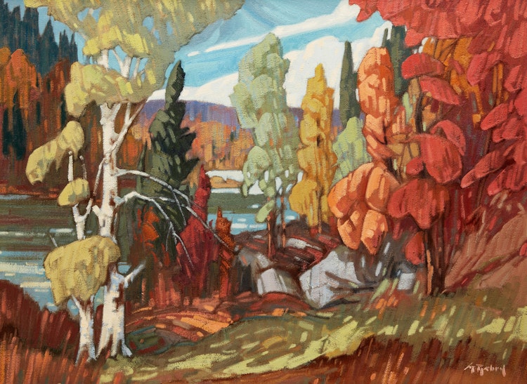 Artwork by Gaston Rebry, Automne au Québec