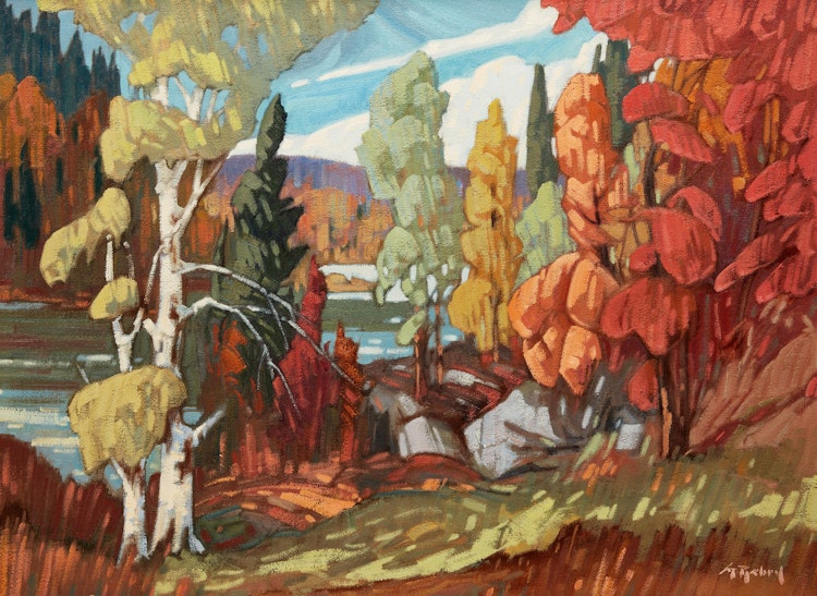 Artwork by Gaston Rebry,  Automne au Québec