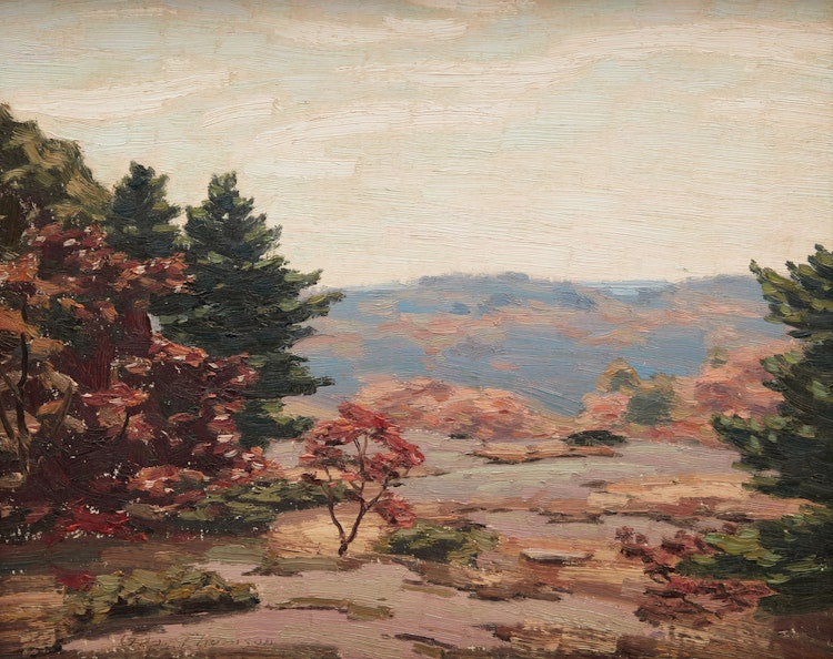 Artwork by George Thomson,  Afternoon in Autumn