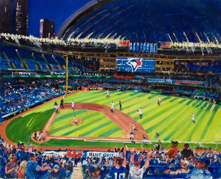 Artwork by Terry Tomalty,  Blue Grit, Toronto