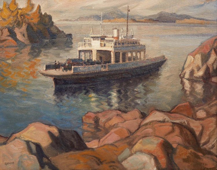 Artwork by Henry George Glyde,  Pender Queen, Gulf Island’s Ferry, B.C.