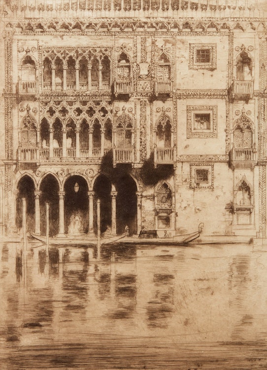 Artwork by David Young Cameron, Ca d’Oro