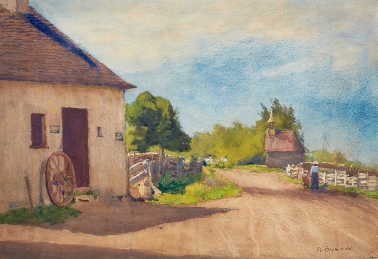 Artwork by William Brymner, Mother & Child Rural Quebec
